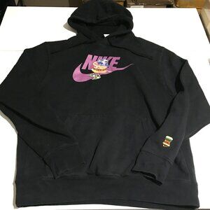 Nike Sportswear Burger Bucket Fleece Hoodie Mens Large Black Sweatshirt